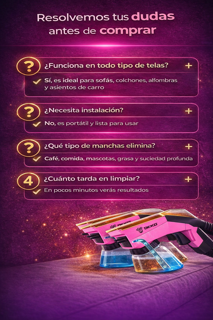 DEKO DeepClean Pro™ - Limpieza Profunda en Segundos