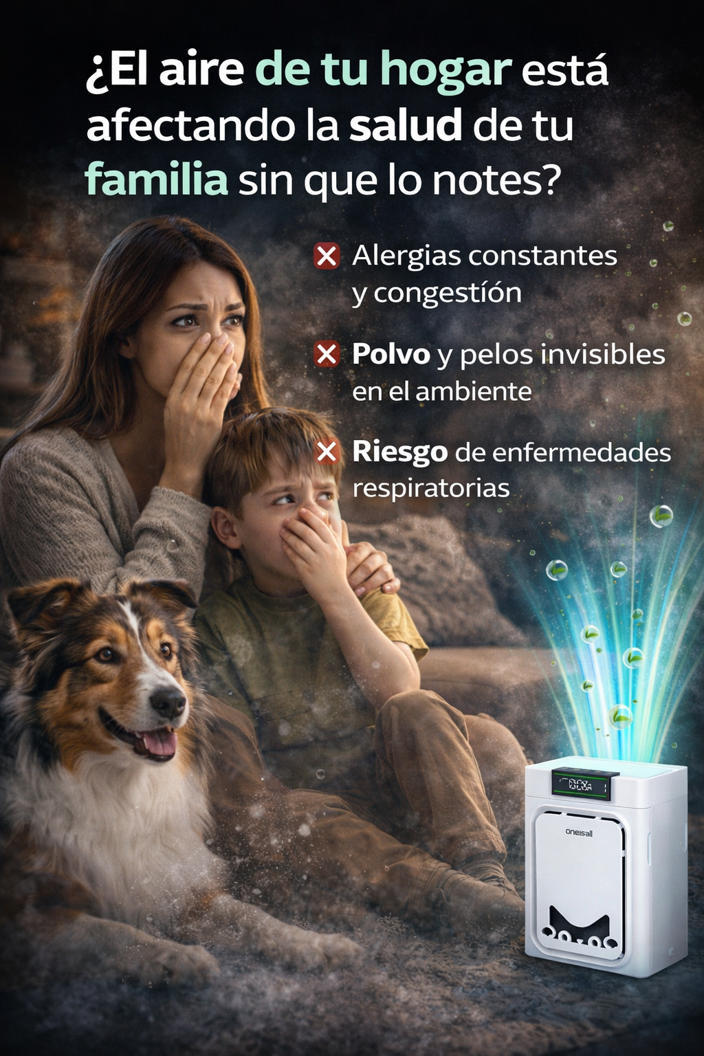 Oneisall ™ - Purificador de aire portatil