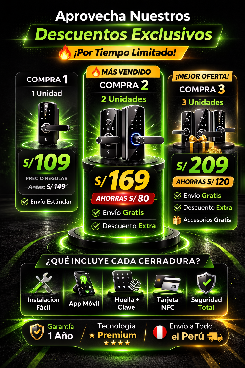 Wyze Lock ™ - Cerradura dactilar inteligente