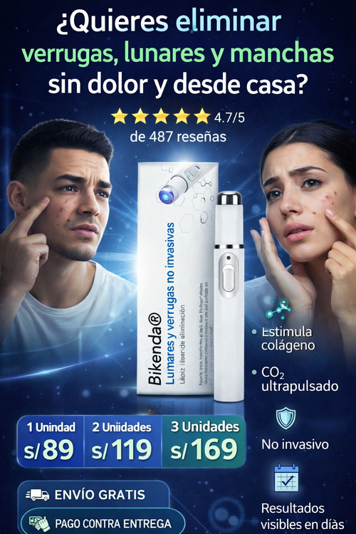 Bikenda® Láser Portátil – Elimina Verrugas, Lunares y Manchas