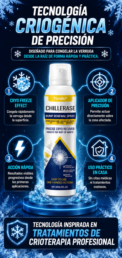 Timilk® ChillErase - Spray congelante eliminador verrugas