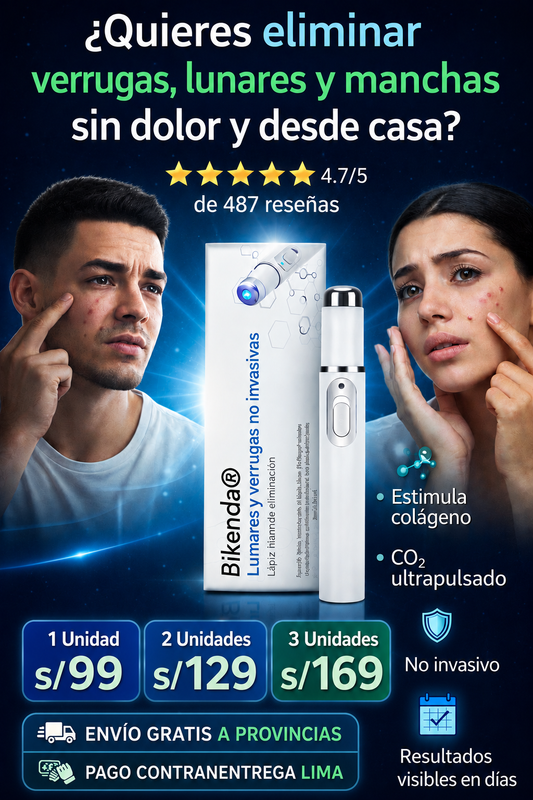 Bikenda® Láser Portátil – Elimina Verrugas, Lunares y Manchas