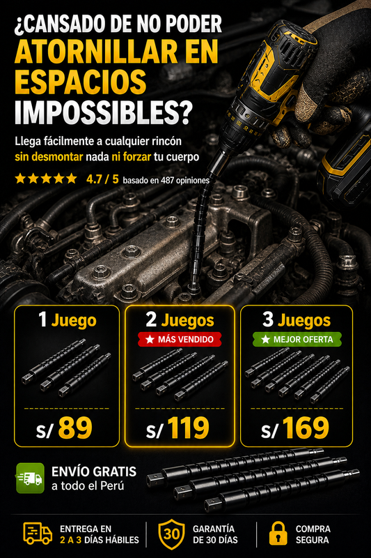 FlexTorque ProX™ - Extensor de eje flexible