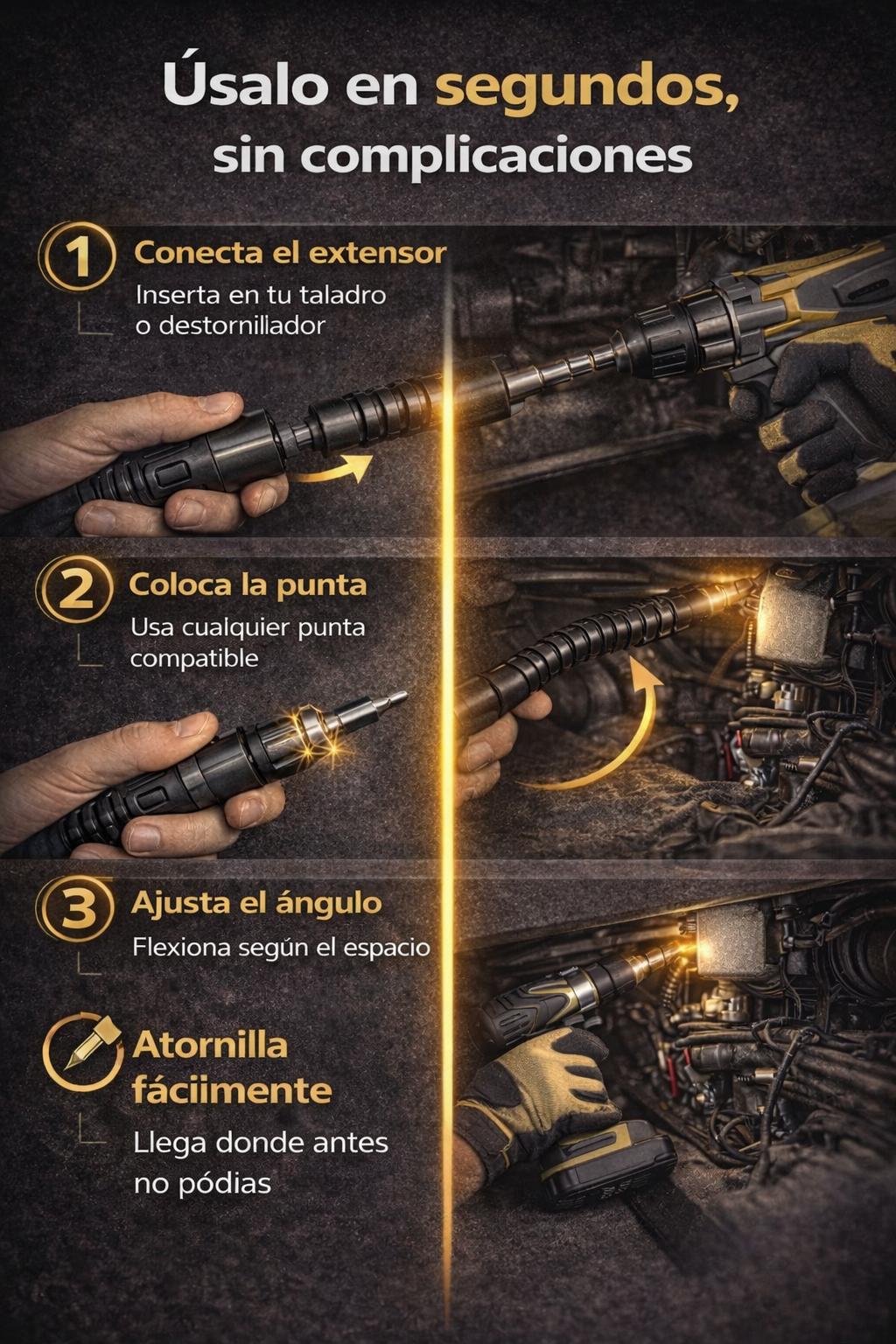 FlexTorque ProX™ - Extensor de eje flexible