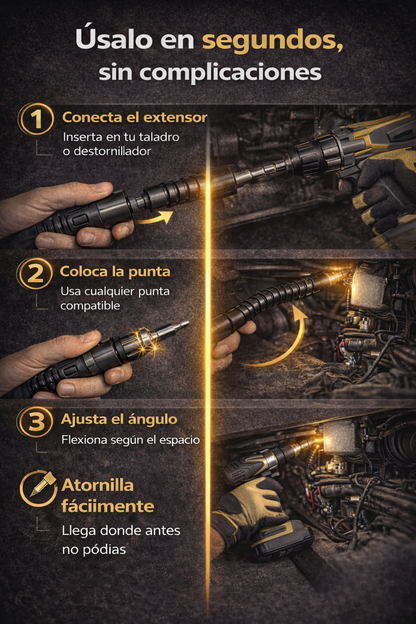 FlexTorque ProX™ - Extensor de eje flexible