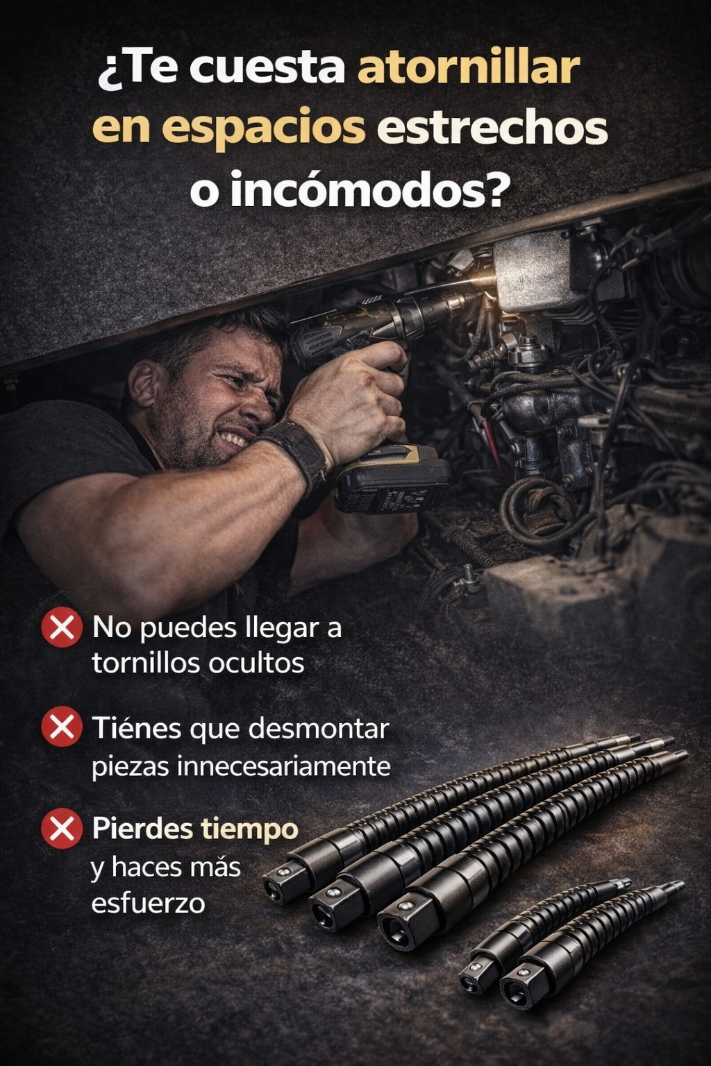FlexTorque ProX™ - Extensor de eje flexible